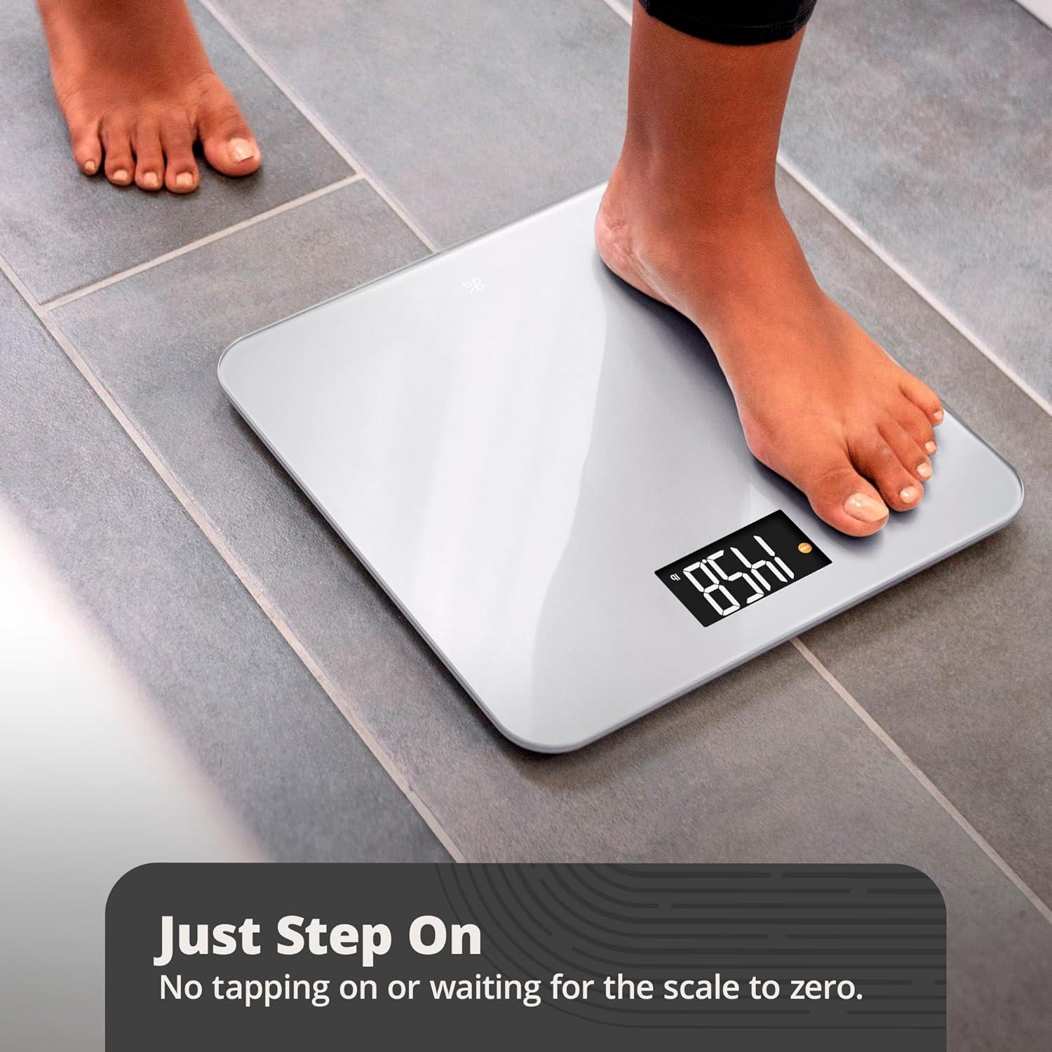 image:imageGreater Goods Bathroom Scale with Accucheck and Nutrition Facts Food Scale for Meal Prep Designed in St Louis Gray