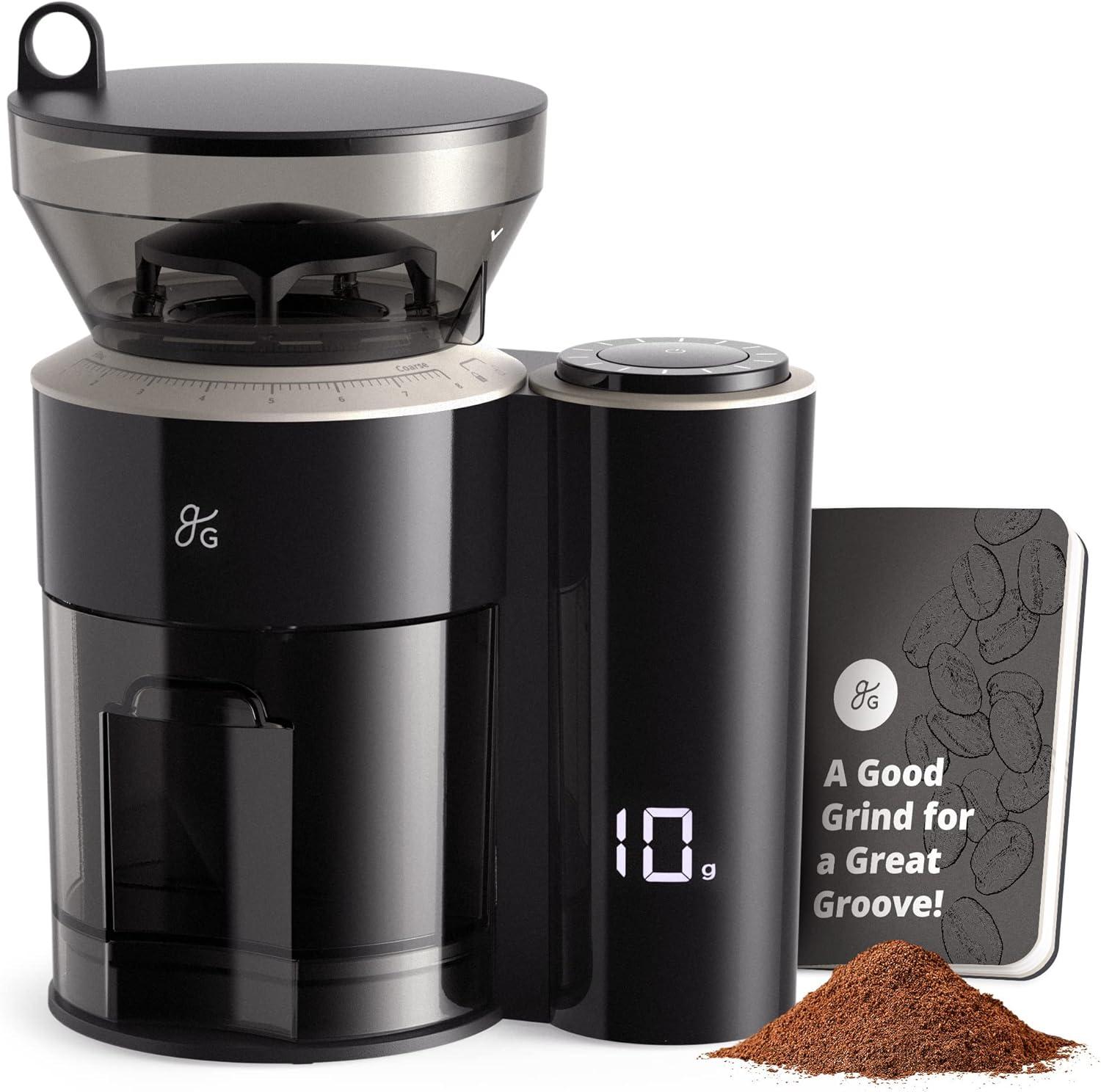 image:imageGreater Goods Electric Gooseneck Kettle and Coffee Grinder Designed in St Louis Onyx Black