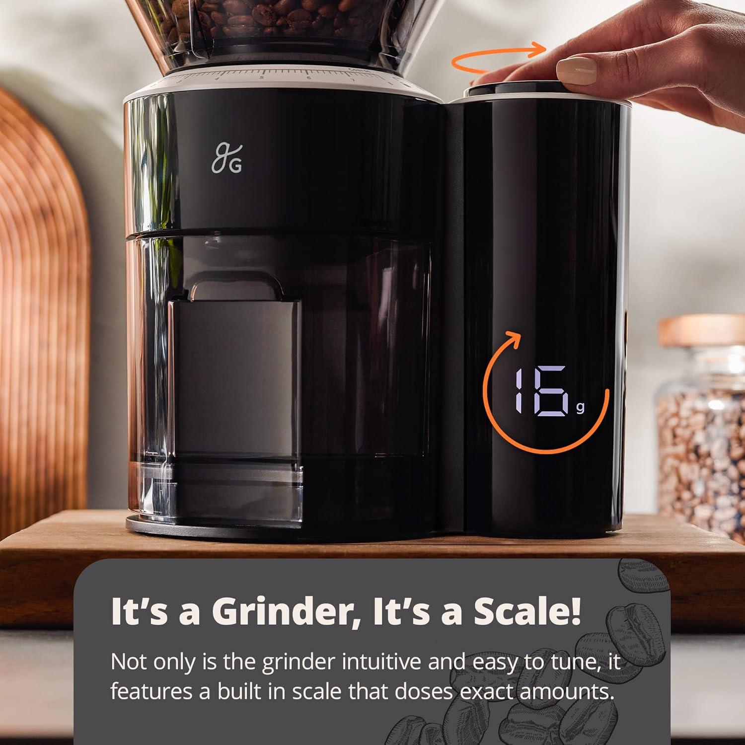 image:imageGreater Goods Electric Gooseneck Kettle and Coffee Grinder Designed in St Louis Onyx Black