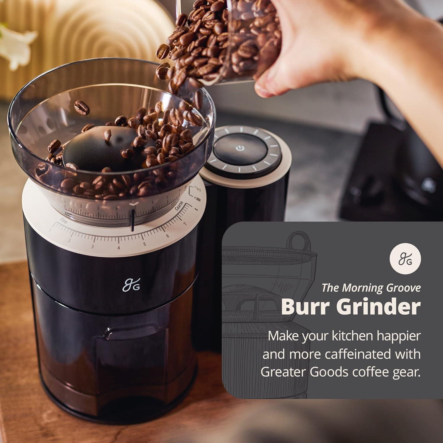 image:imageGreater Goods Electric Gooseneck Kettle and Coffee Grinder Designed in St Louis Onyx Black