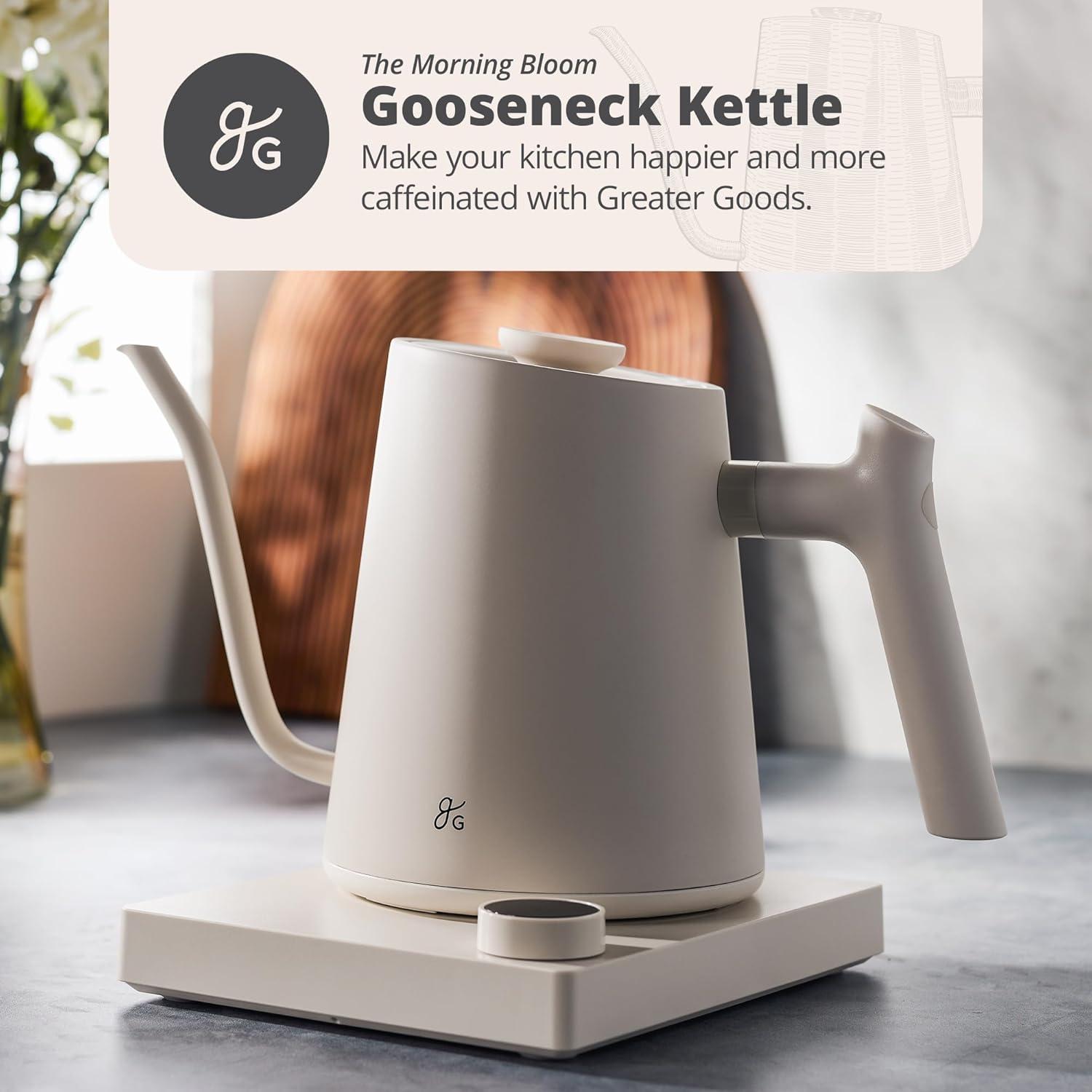 image:imageGreater Goods Electric Gooseneck Kettle and Coffee Scale Designed in St Louis Birch White