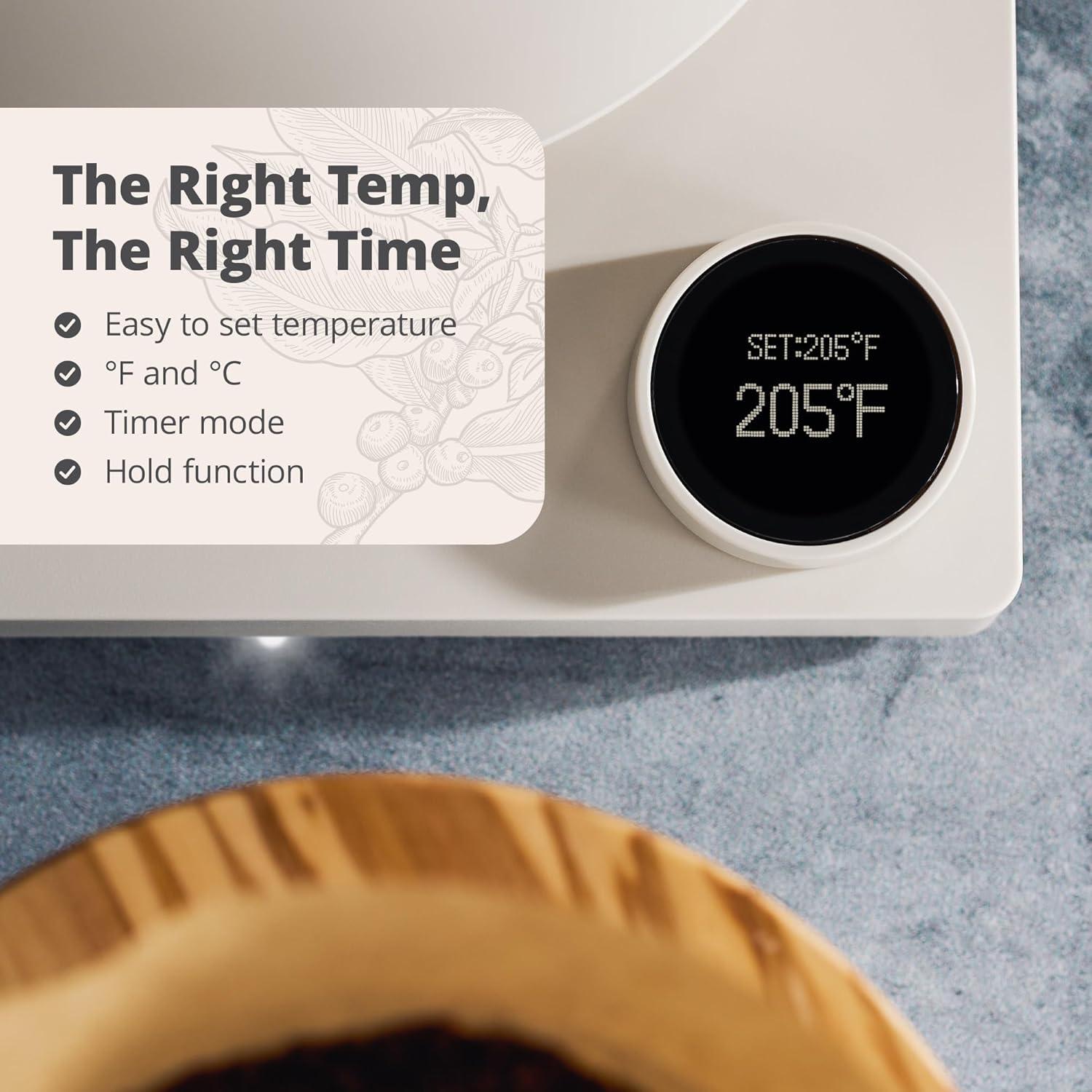 image:imageGreater Goods Electric Gooseneck Kettle and Coffee Scale Designed in St Louis Birch White