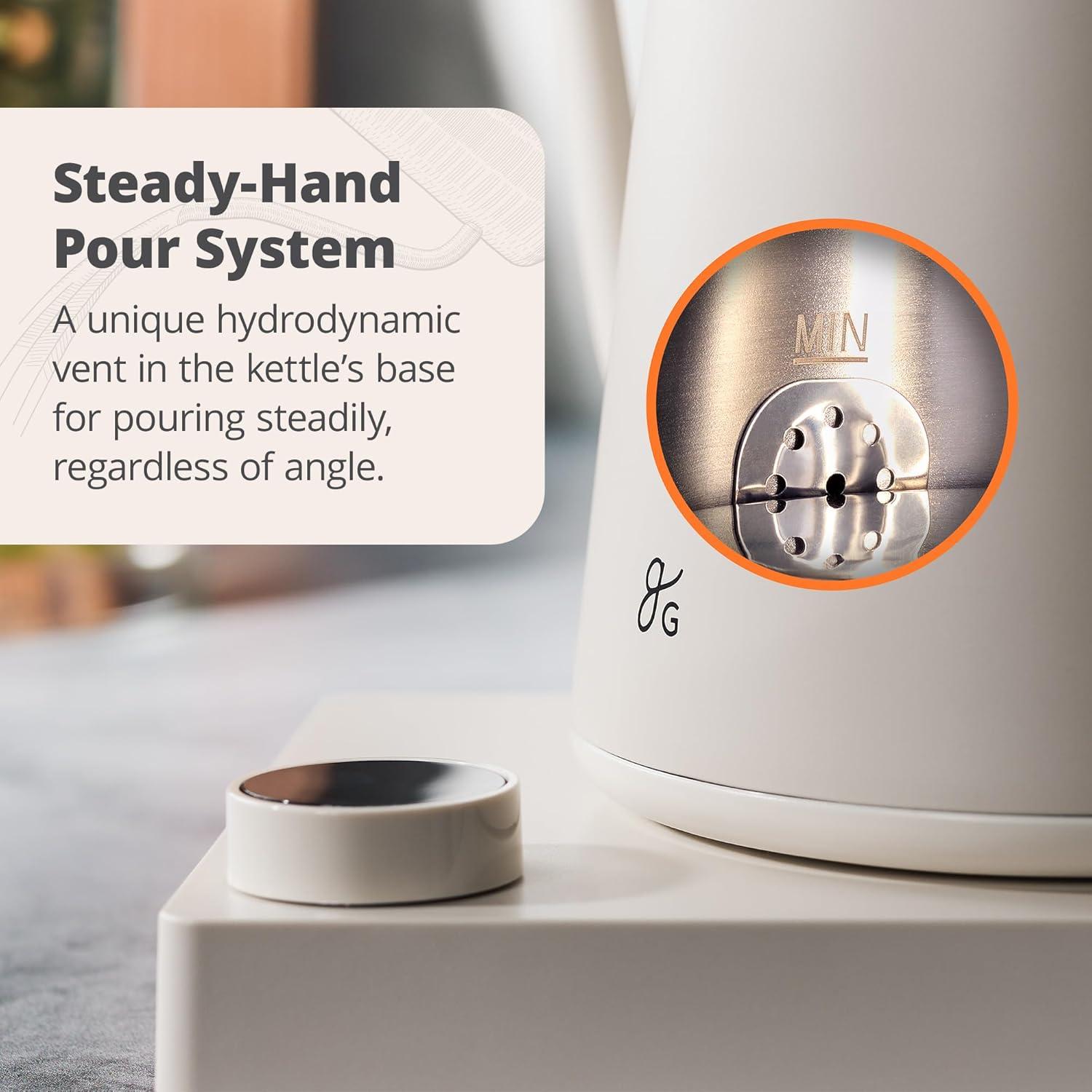 image:imageGreater Goods Electric Gooseneck Kettle and Coffee Scale Designed in St Louis Birch White