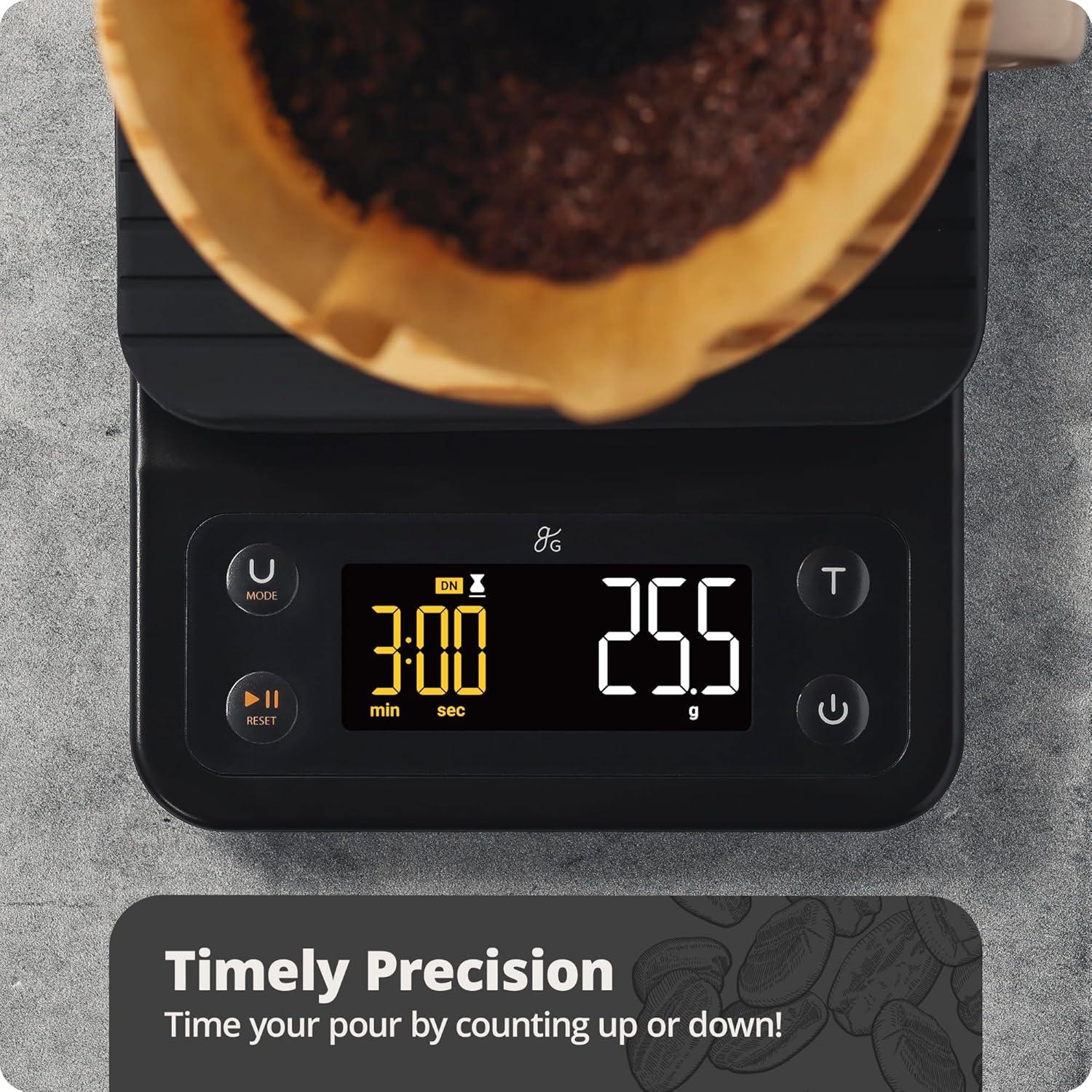 image:imageGreater Goods Electric Gooseneck Kettle and Coffee Scale Designed in St Louis Onyx Black