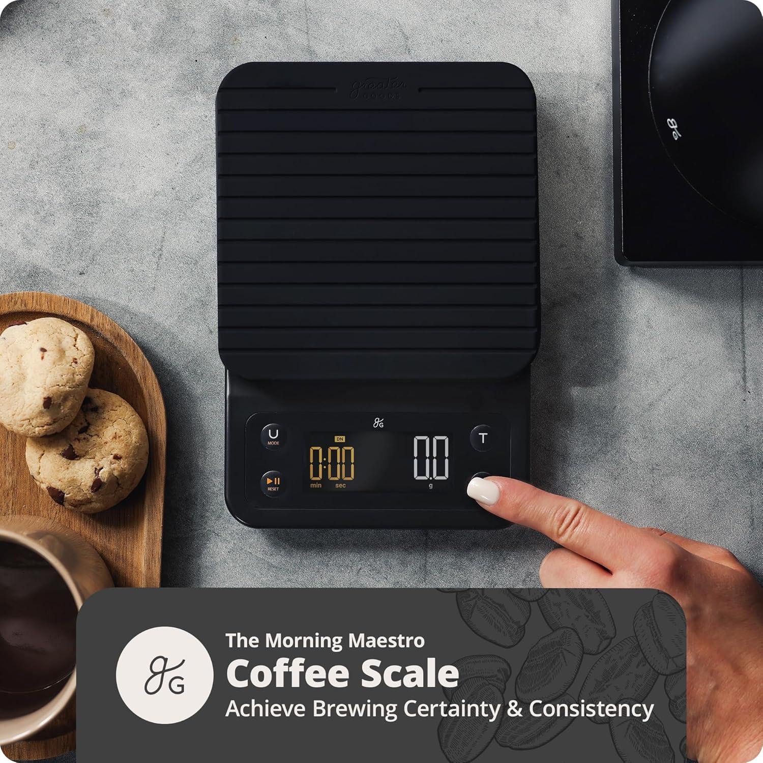 image:imageGreater Goods Electric Gooseneck Kettle and Coffee Scale Designed in St Louis Onyx Black