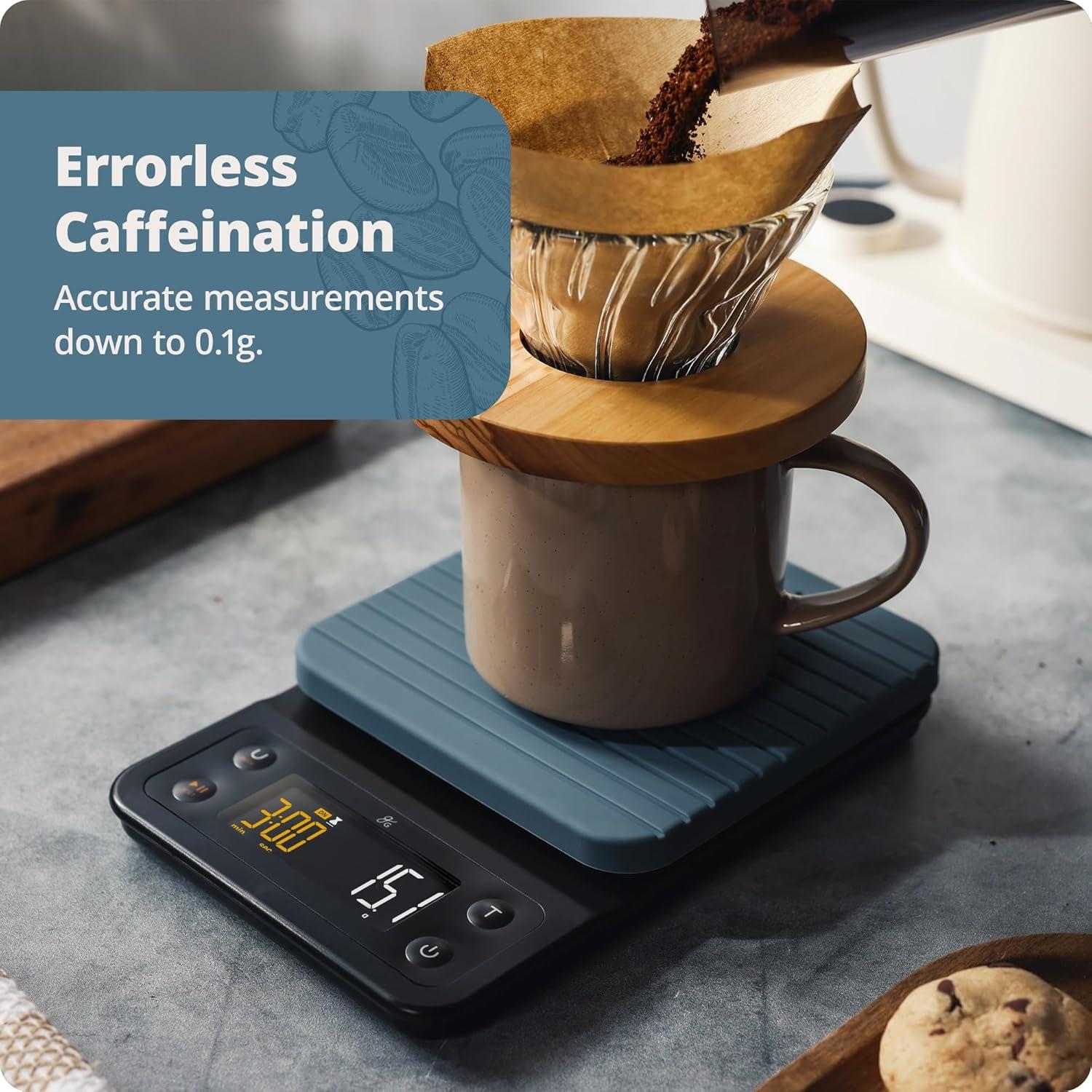 image:imageGreater Goods Electric Gooseneck Kettle and Coffee Scale Designed in St Louis Onyx BlackStone Blue