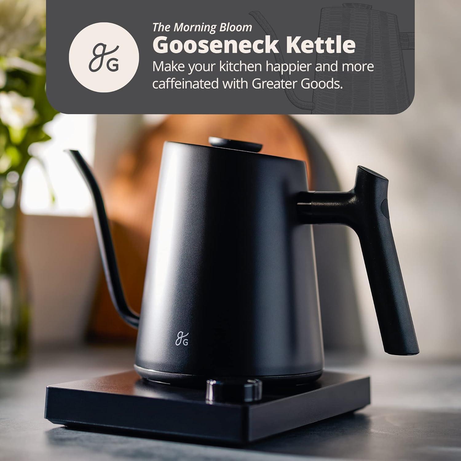 image:imageGreater Goods Electric Gooseneck Kettle and Coffee Scale Designed in St Louis Onyx BlackStone Blue