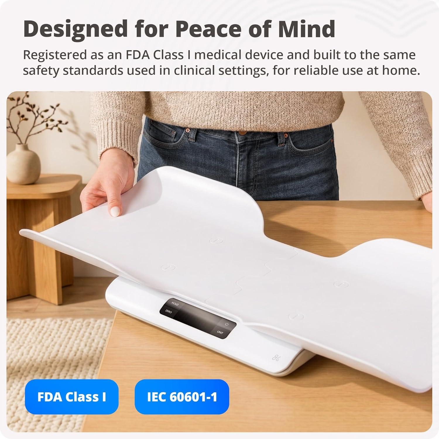 image:imageGreater Goods MedicalGrade Baby Scale FDA Class I Device Digital Infant amp Toddler Scale 01 oz Precision Sensor 2366 lb Range Consistent Readings for Wiggly Babies Skin Contact Tested
