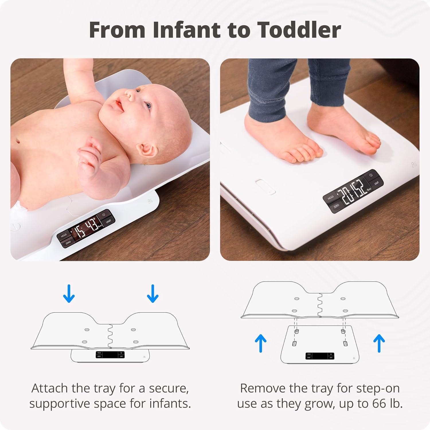 image:imageGreater Goods MedicalGrade Baby Scale FDA Class I Device Digital Infant amp Toddler Scale 01 oz Precision Sensor 2366 lb Range Consistent Readings for Wiggly Babies Skin Contact Tested