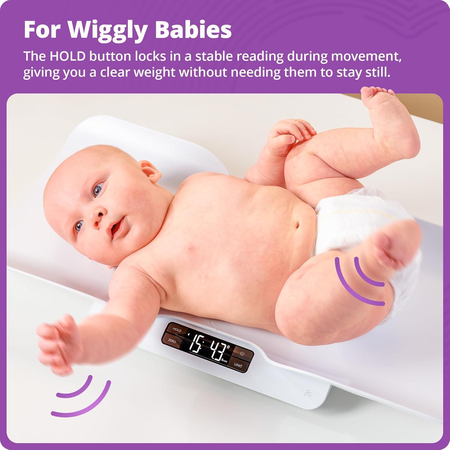 image:imageGreater Goods Smart Baby Scale Bluetooth Digital Infant Scale for Newborns amp Toddlers Automatically Track Growth in gG Baby App Accurate Even with Movement 01 oz Precision Sensor 66 lb CapacityBluetooth Scale Connected