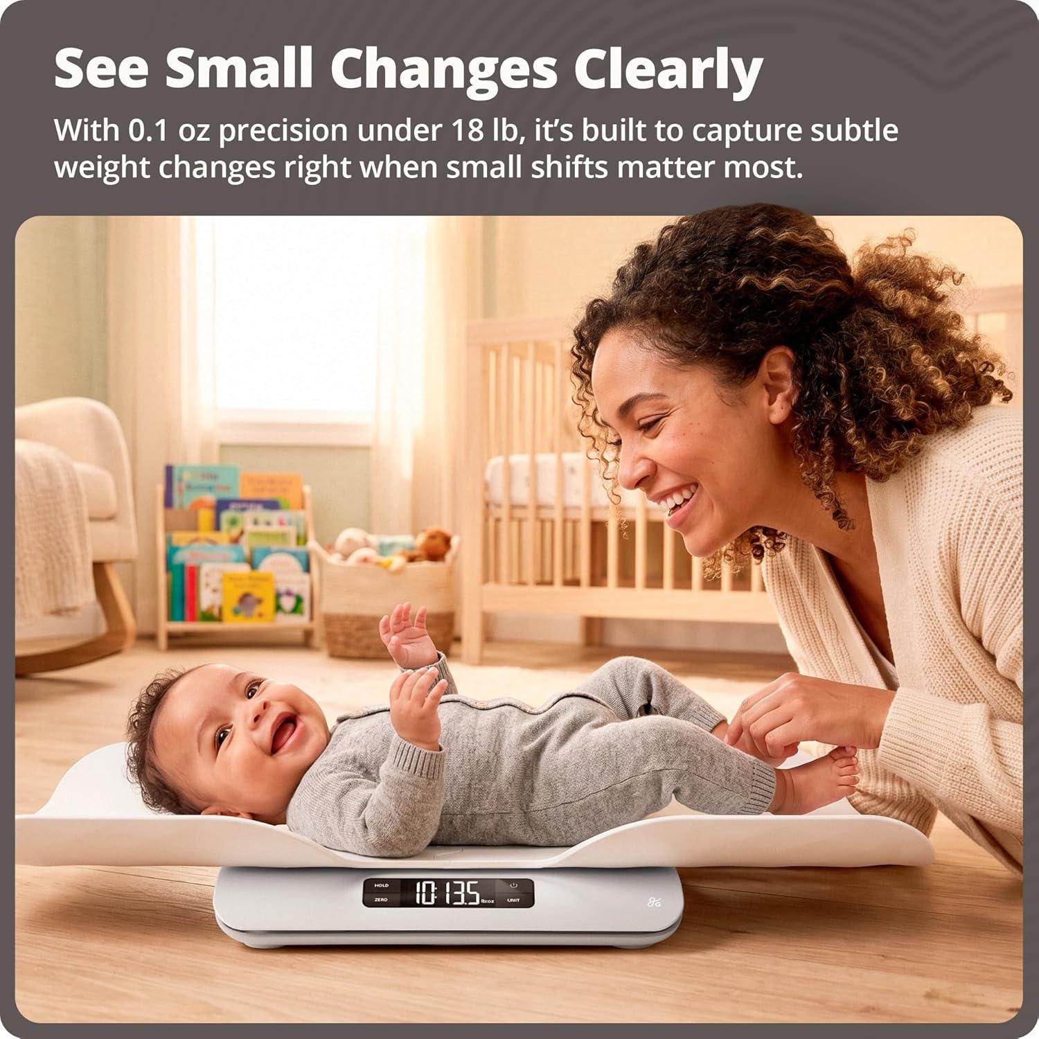 image:imageGreater Goods Smart Baby Scale Bluetooth Digital Infant Scale for Newborns amp Toddlers Automatically Track Growth in gG Baby App Accurate Even with Movement 01 oz Precision Sensor 66 lb CapacityBasic Baby Scale