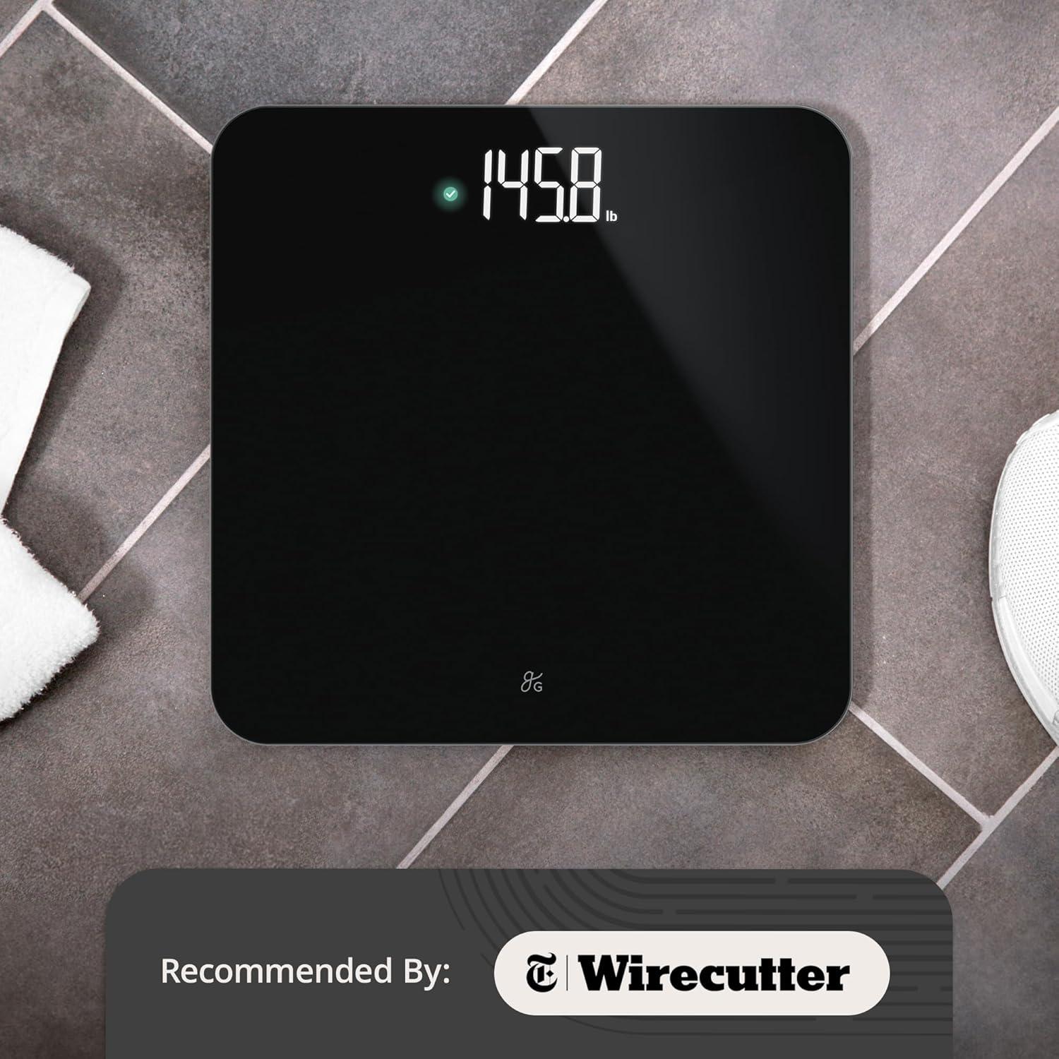 image:imageGreater Goods Smart Scale Track Your Weight Loss Journey with Verified Accuracy amp Smart GoalBased Monitoring WiFi amp Bluetooth SyncBlack