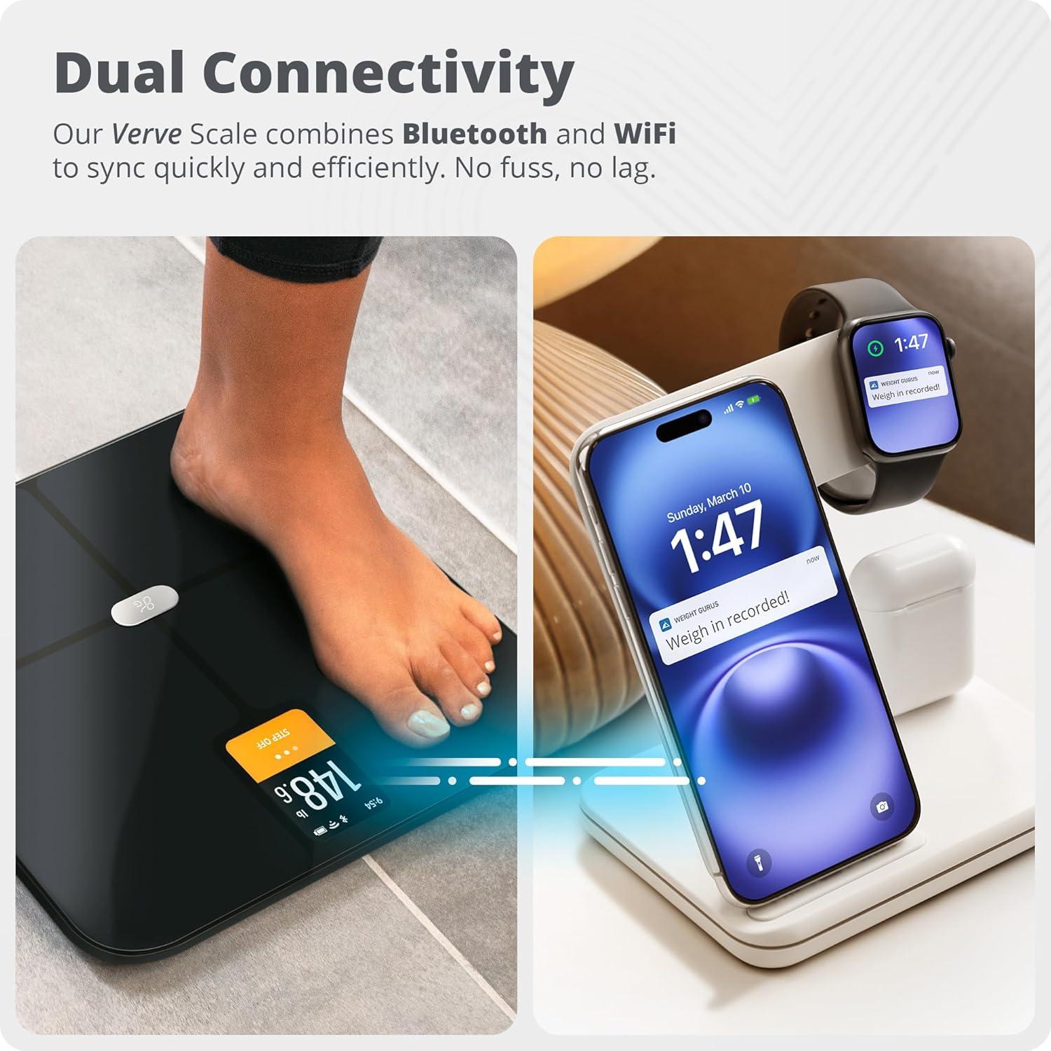 image:imageGreater Goods Smart Scale Track Your Weight Loss Journey with Verified Accuracy amp Smart GoalBased Monitoring WiFi amp Bluetooth SyncBlack Smart Scale