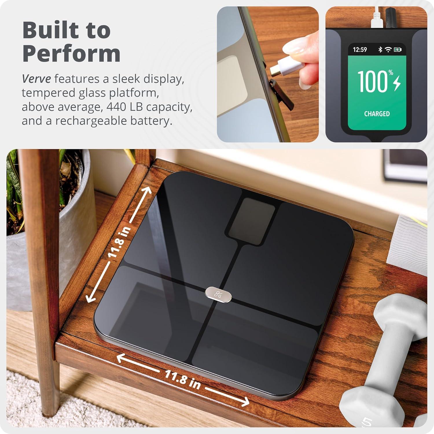 image:imageGreater Goods Smart Scale Track Your Weight Loss Journey with Verified Accuracy amp Smart GoalBased Monitoring WiFi amp Bluetooth SyncBlack Smart Scale