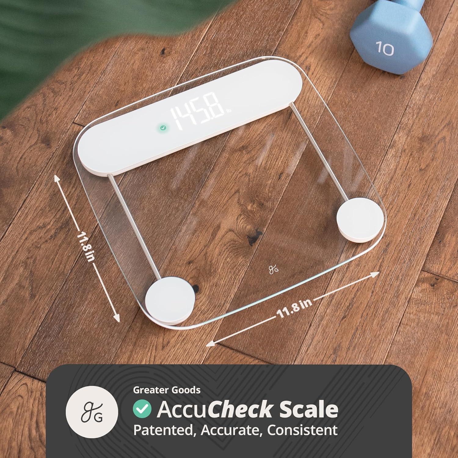 image:imageGreater Goods Smart Scale Track Your Weight Loss Journey with Verified Accuracy amp Smart GoalBased Monitoring WiFi amp Bluetooth SyncClear