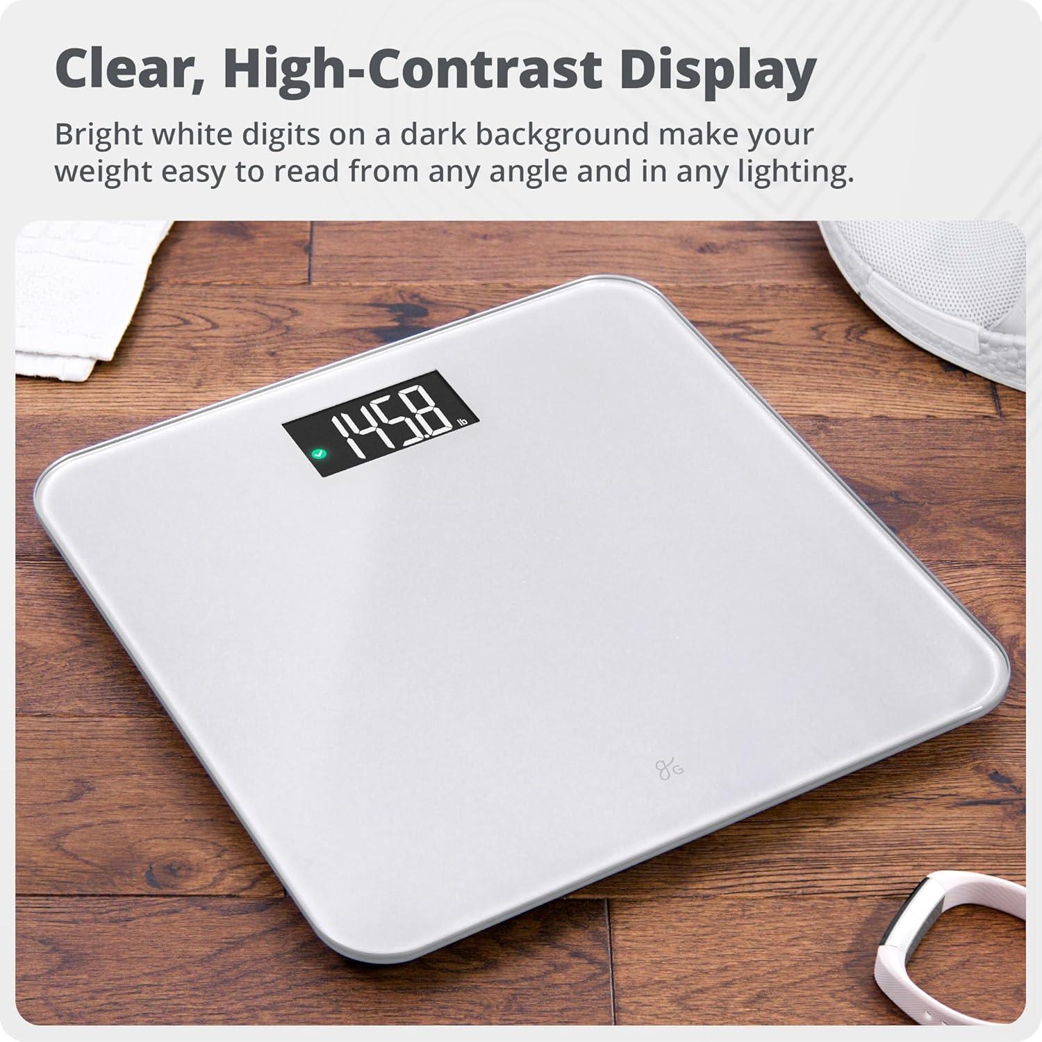 image:imageGreater Goods Smart Scale Track Your Weight Loss Journey with Verified Accuracy amp Smart GoalBased Monitoring WiFi amp Bluetooth SyncPearl Gray