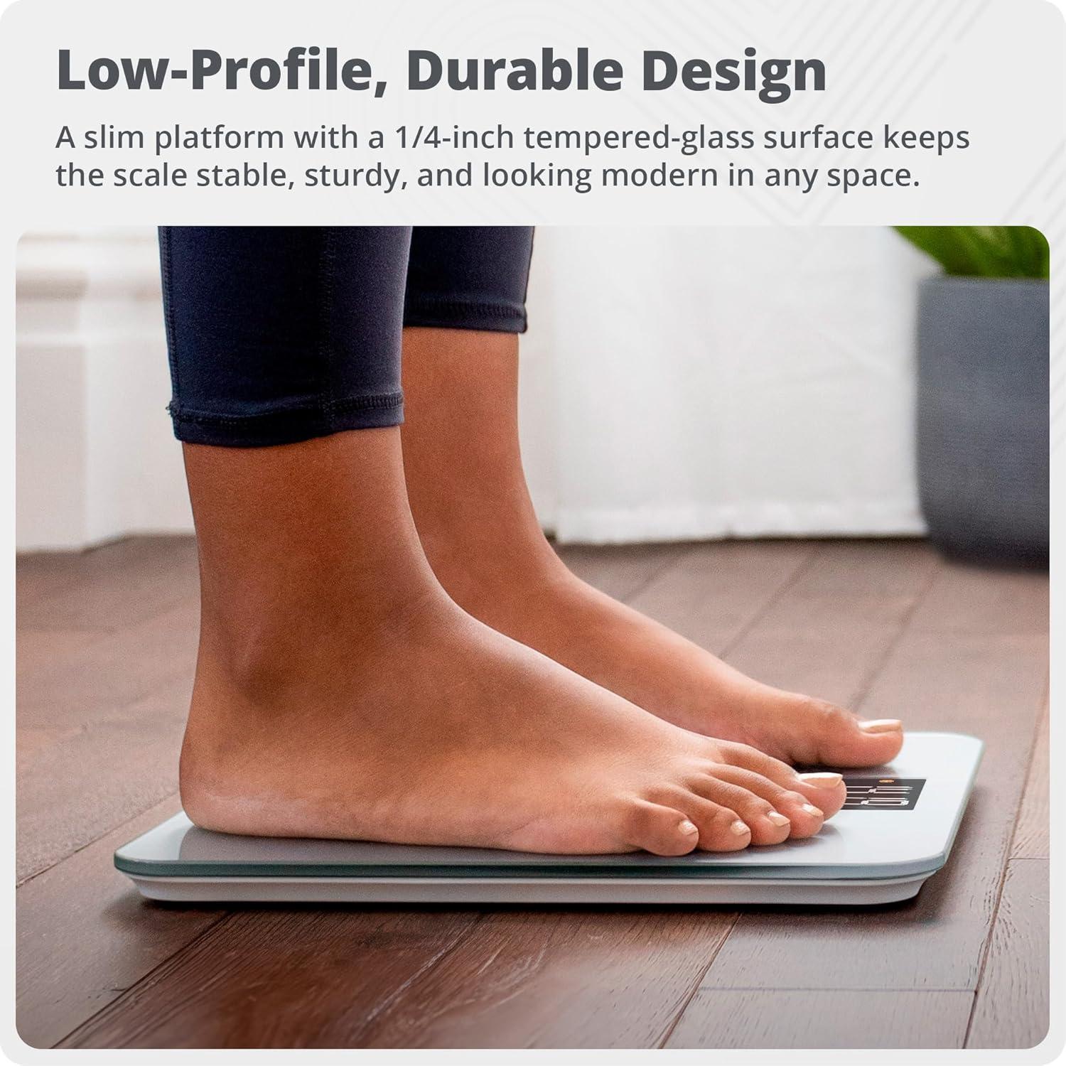 image:imageGreater Goods Smart Scale Track Your Weight Loss Journey with Verified Accuracy amp Smart GoalBased Monitoring WiFi amp Bluetooth SyncPearl Gray