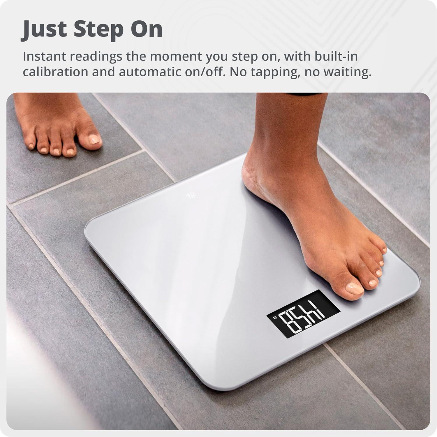 image:imageGreater Goods Smart Scale Track Your Weight Loss Journey with Verified Accuracy amp Smart GoalBased Monitoring WiFi amp Bluetooth SyncPearl Gray