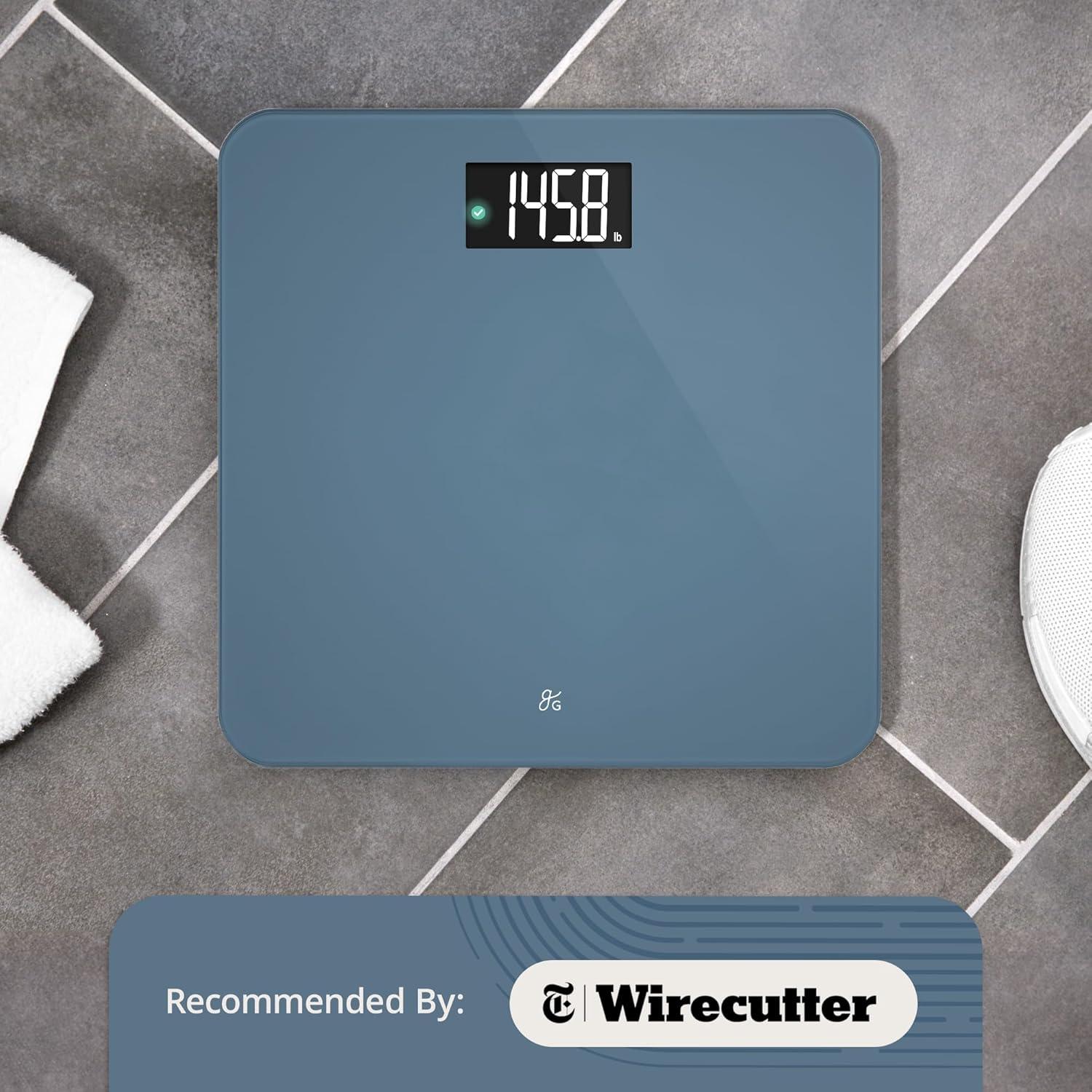 image:imageGreater Goods Smart Scale Track Your Weight Loss Journey with Verified Accuracy amp Smart GoalBased Monitoring WiFi amp Bluetooth SyncStone Blue