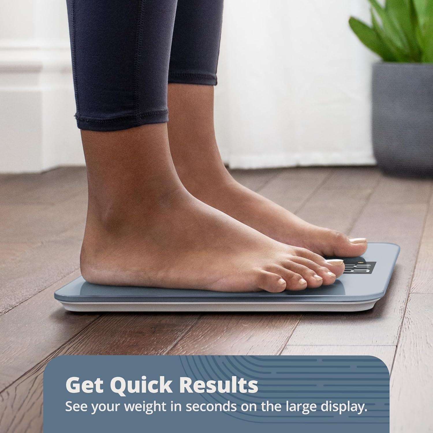 image:imageGreater Goods Smart Scale Track Your Weight Loss Journey with Verified Accuracy amp Smart GoalBased Monitoring WiFi amp Bluetooth SyncStone Blue