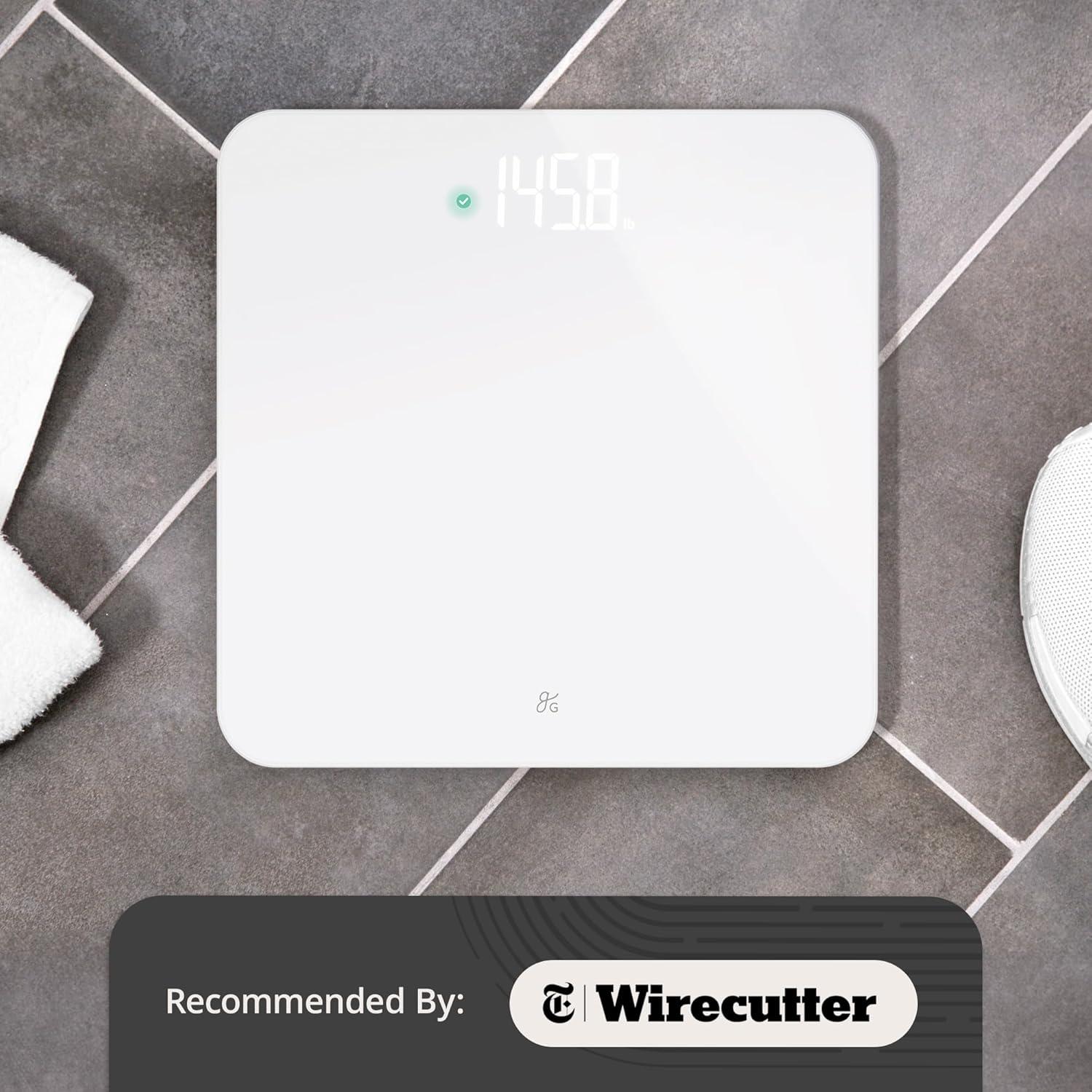 image:imageGreater Goods Smart Scale Track Your Weight Loss Journey with Verified Accuracy amp Smart GoalBased Monitoring WiFi amp Bluetooth SyncWhite