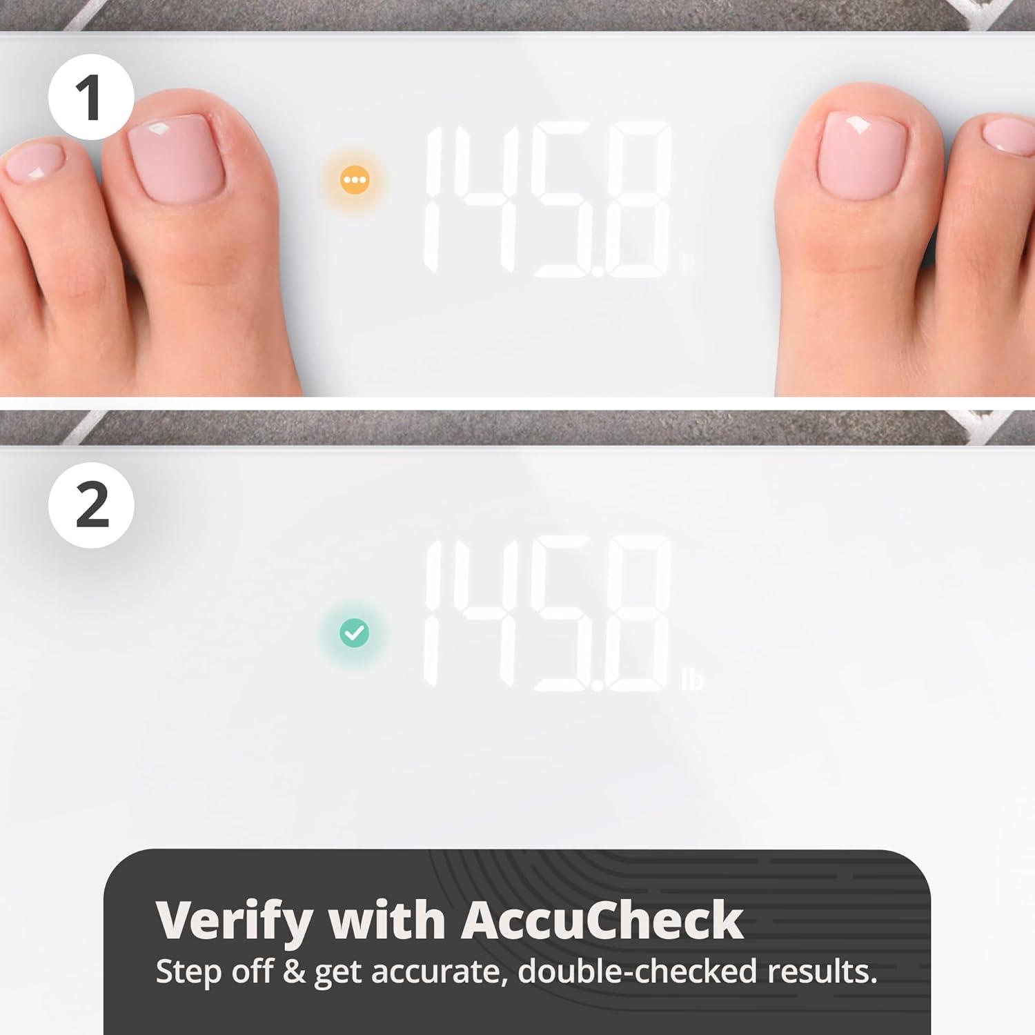 image:imageGreater Goods Smart Scale Track Your Weight Loss Journey with Verified Accuracy amp Smart GoalBased Monitoring WiFi amp Bluetooth SyncWhite