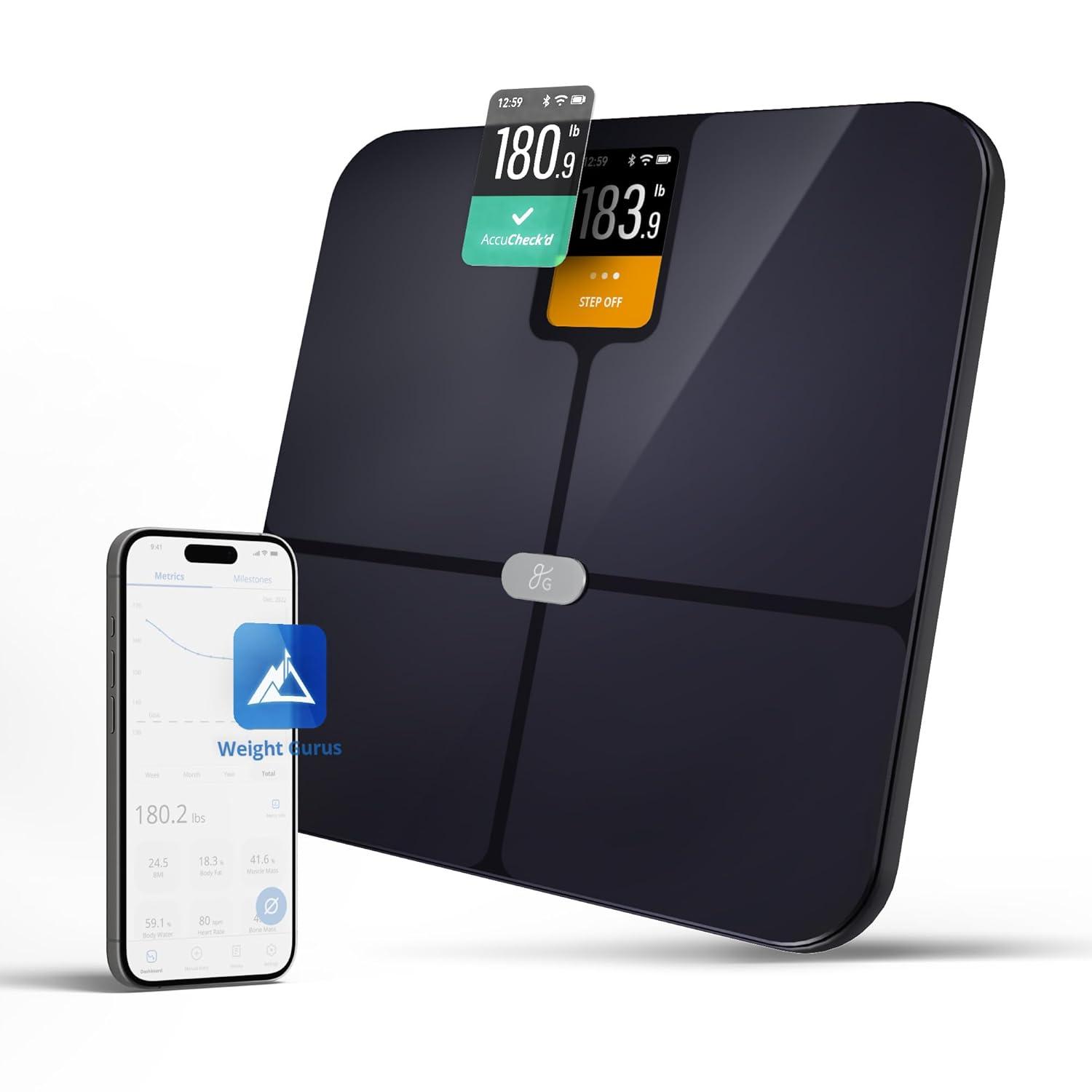 image:imageGreater Goods Verve Smart Scale with Accucheck and Nutrition Facts Food Scale for Meal Prep Designed in St Louis BlackGray