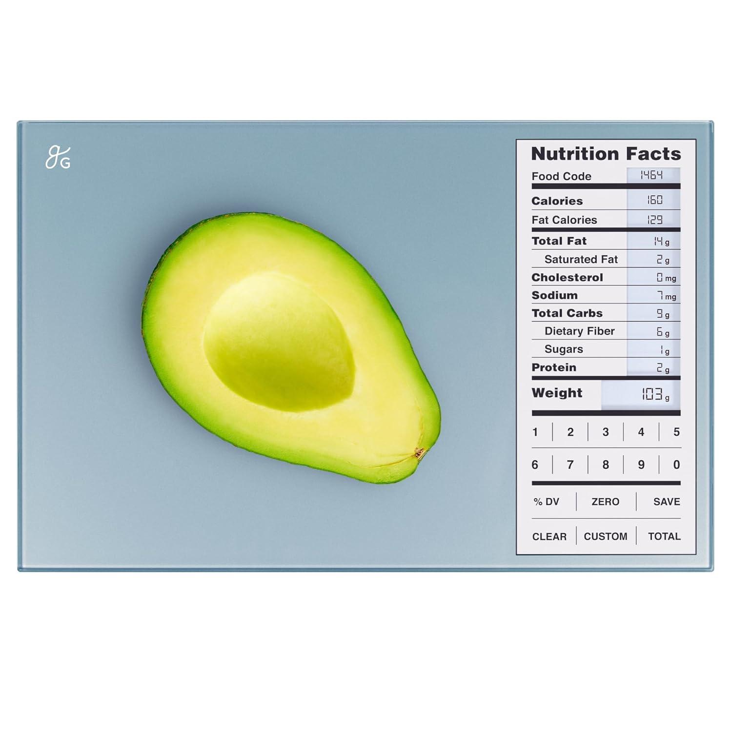 image:imageGreater Goods Verve Smart Scale with Accucheck and Nutrition Facts Food Scale for Meal Prep Designed in St Louis BlackStone Blue