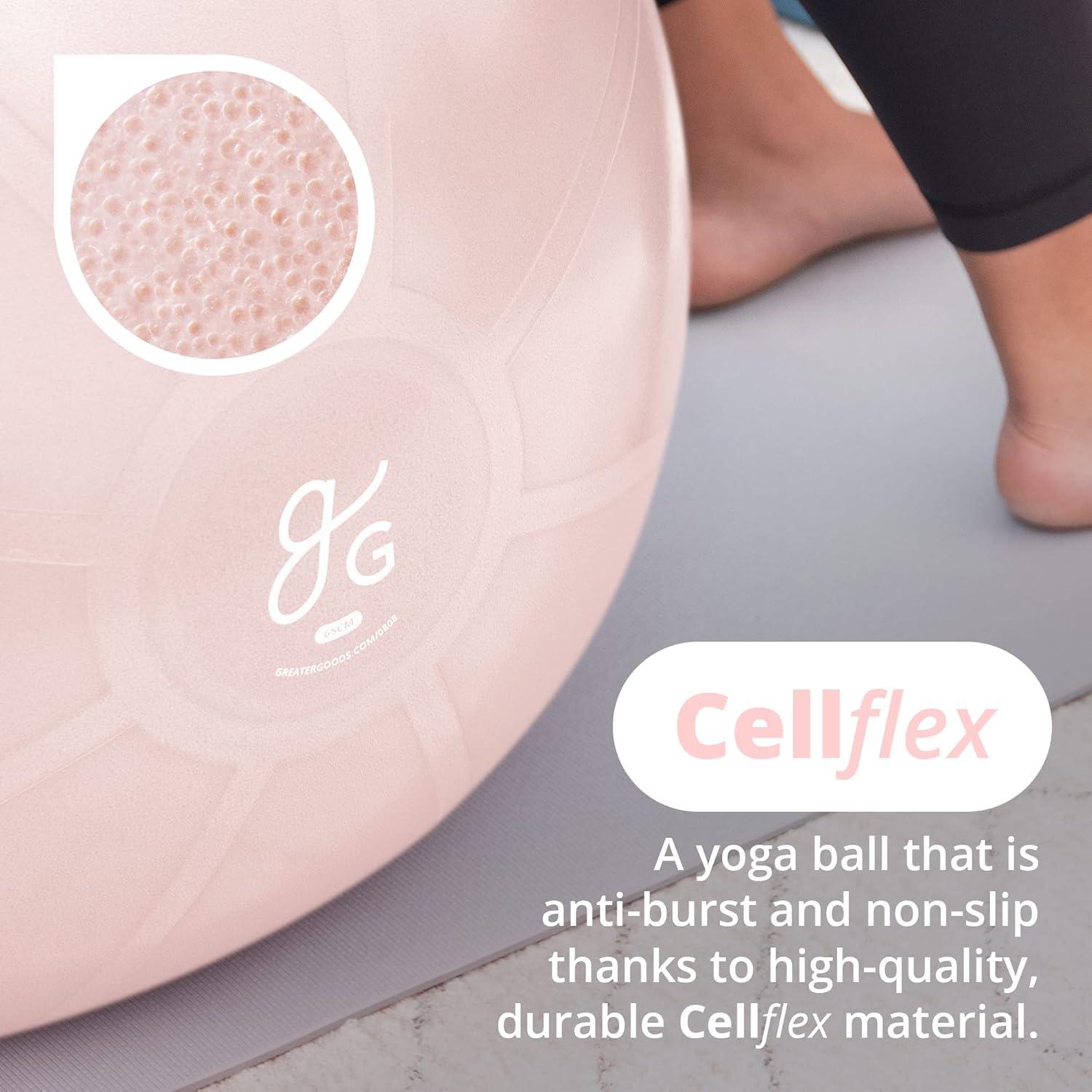 image:imageGreater Goods Yoga Mat Extra Thick 7mm NonSlip Pilates Mat for Yoga Stretching amp Core Strength 72 x 24 Lightweight Exercise Mat with Carrying Strap