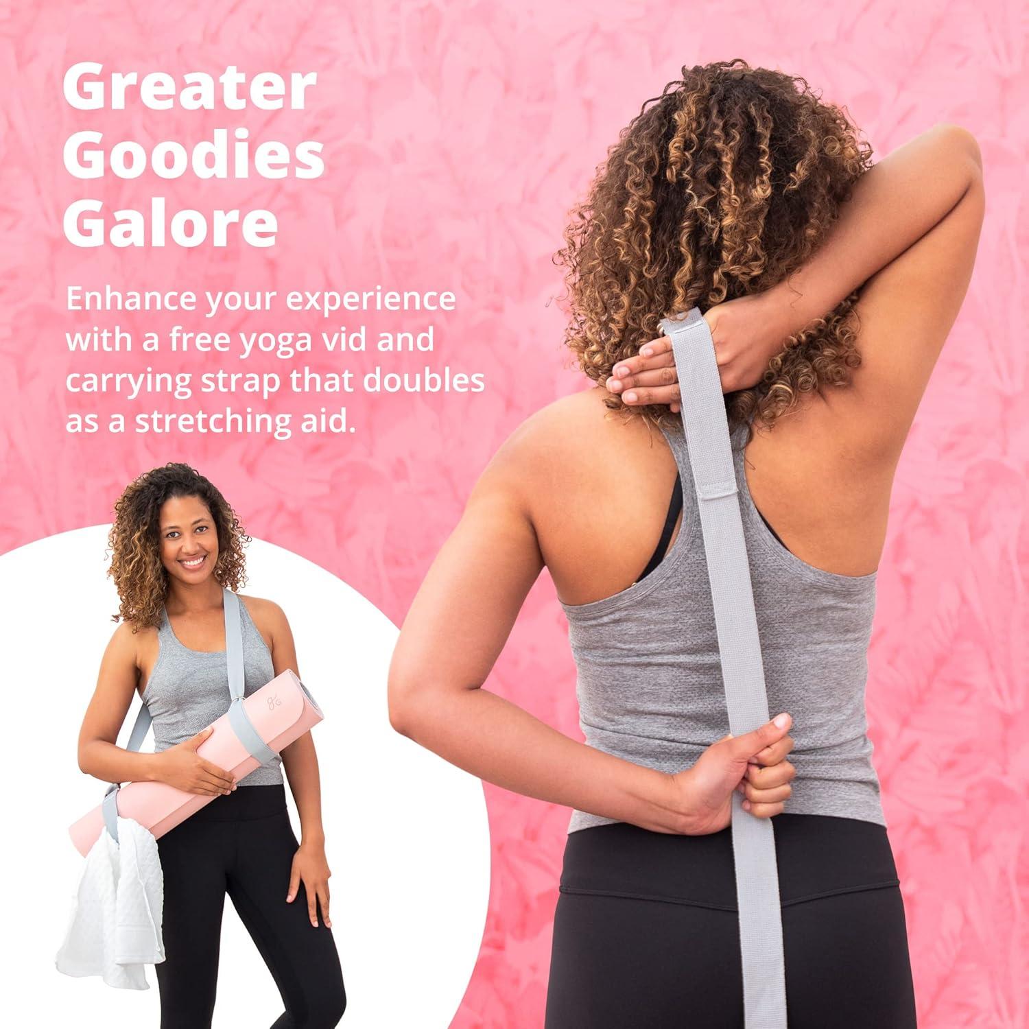image:imageGreater Goods Yoga Mat Extra Thick 7mm NonSlip Pilates Mat for Yoga Stretching amp Core Strength 72 x 24 Lightweight Exercise Mat with Carrying Strap