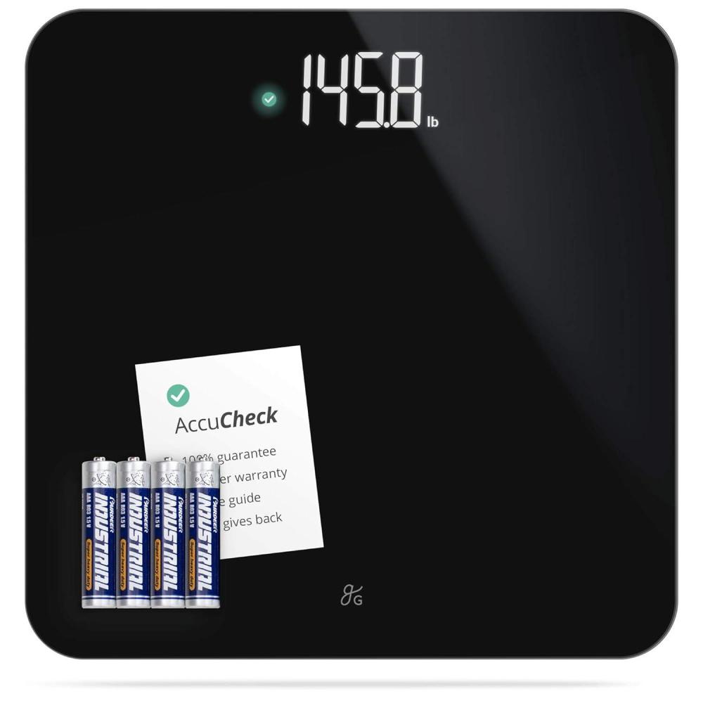 image:imageGreater Goods Smart Scale Track Your Weight Loss Journey with Verified Accuracy amp Smart GoalBased Monitoring WiFi amp Bluetooth SyncBlack