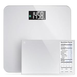 image:imageGreater Goods Bathroom Scale with Accucheck and Nutrition Facts Food Scale for Meal Prep Designed in St Louis Gray
