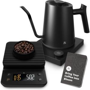 image:imageGreater Goods Electric Gooseneck Kettle and Coffee Scale Designed in St Louis Onyx Black