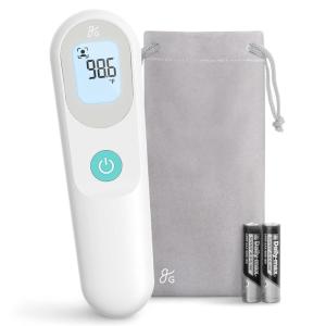 image:imageGreater Goods NoTouch Infrared Digital Thermometer for Adults Kids and Babies Forehead Thermometer with Ergonomic Grip Fever Alarm Powder BlueWhite