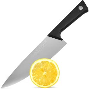 image:imageGreater Goods Premium 3Ply 9Cr18 Steel Chef Knife 8Inch Professional Kitchen Knife with Full Tang Triple Rivet HandleBlack