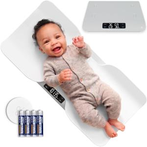 image:imageGreater Goods Smart Baby Scale  Bluetooth Digital Infant Scale for Newborns amp Toddlers Automatically Track Growth in gG Baby App Accurate Even with Movement 01 oz Precision Sensor 66 lb CapacityBasic Baby Scale