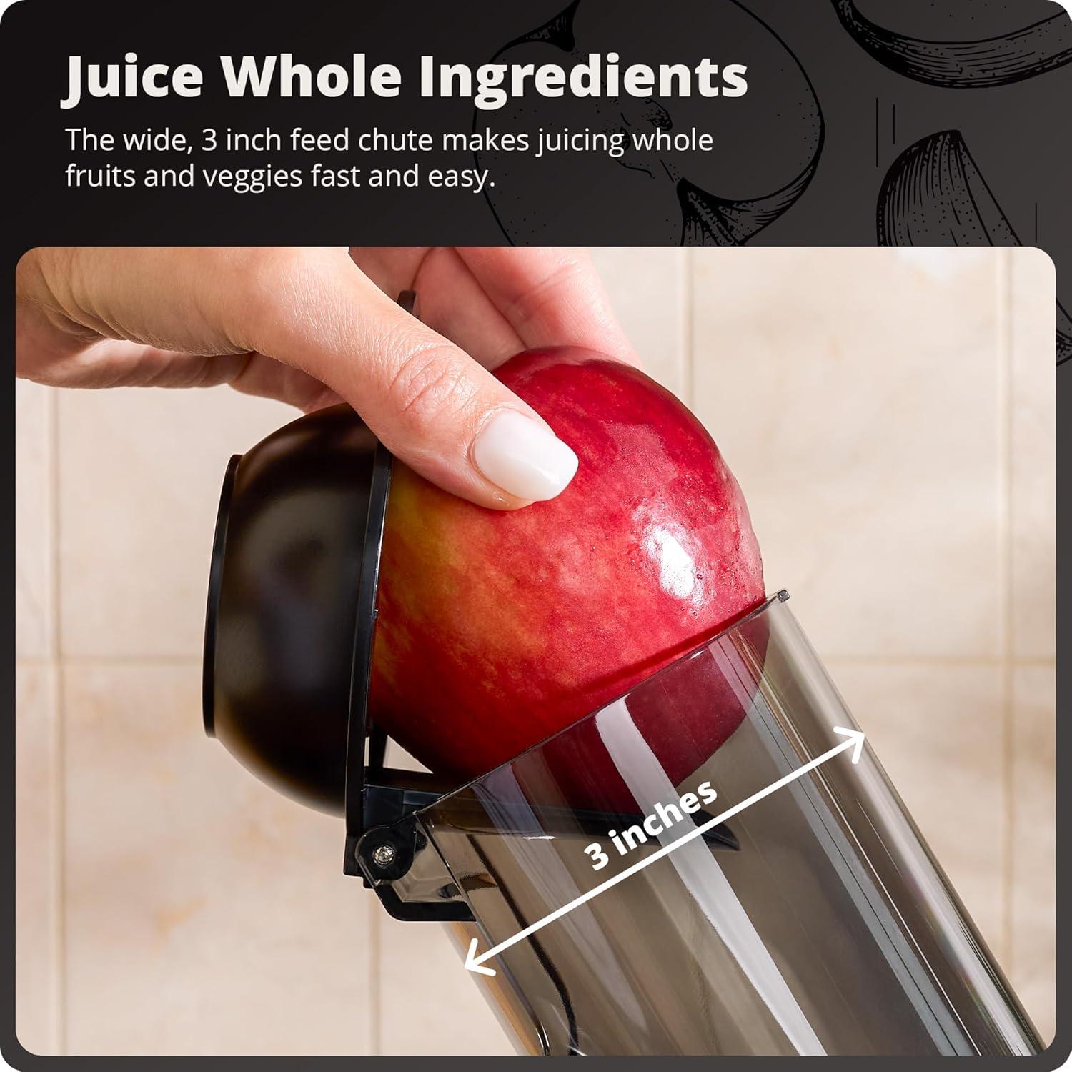 image:imageGreater Goods Cold Press Juicer Powerful Slow Masticating Juice Extractor with Quiet Motor for Fruits and Vegetables High Juice Yield Easy to Clean Onyx BlackOnyx Black