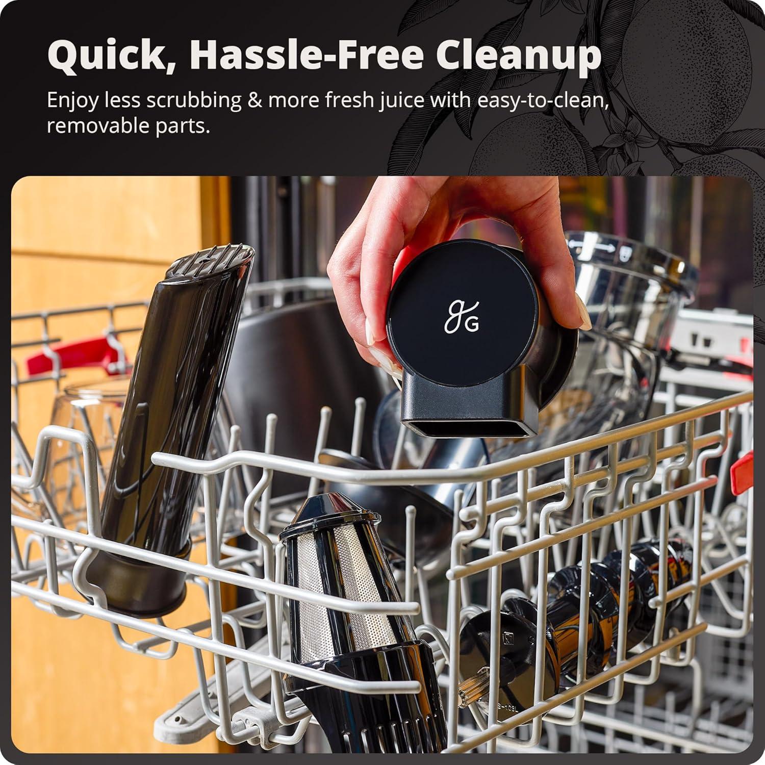 image:imageGreater Goods Cold Press Juicer Powerful Slow Masticating Juice Extractor with Quiet Motor for Fruits and Vegetables High Juice Yield Easy to Clean Onyx BlackOnyx Black