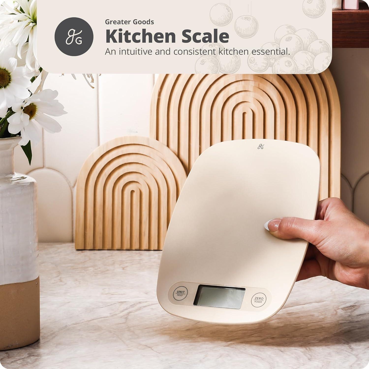image:imageGreater Goods Food Scale Digital Kitchen Scale 1g Precision EasyTare amp Quick Conversion Slim Compact Design Durable amp Portable Ideal for Cooking Baking amp Meal PrepBirch