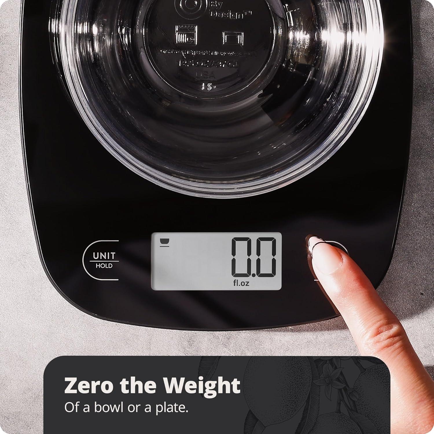 image:imageGreater Goods Food Scale Digital Kitchen Scale 1g Precision EasyTare amp Quick Conversion Slim Compact Design Durable amp Portable Ideal for Cooking Baking amp Meal PrepBlack Glass