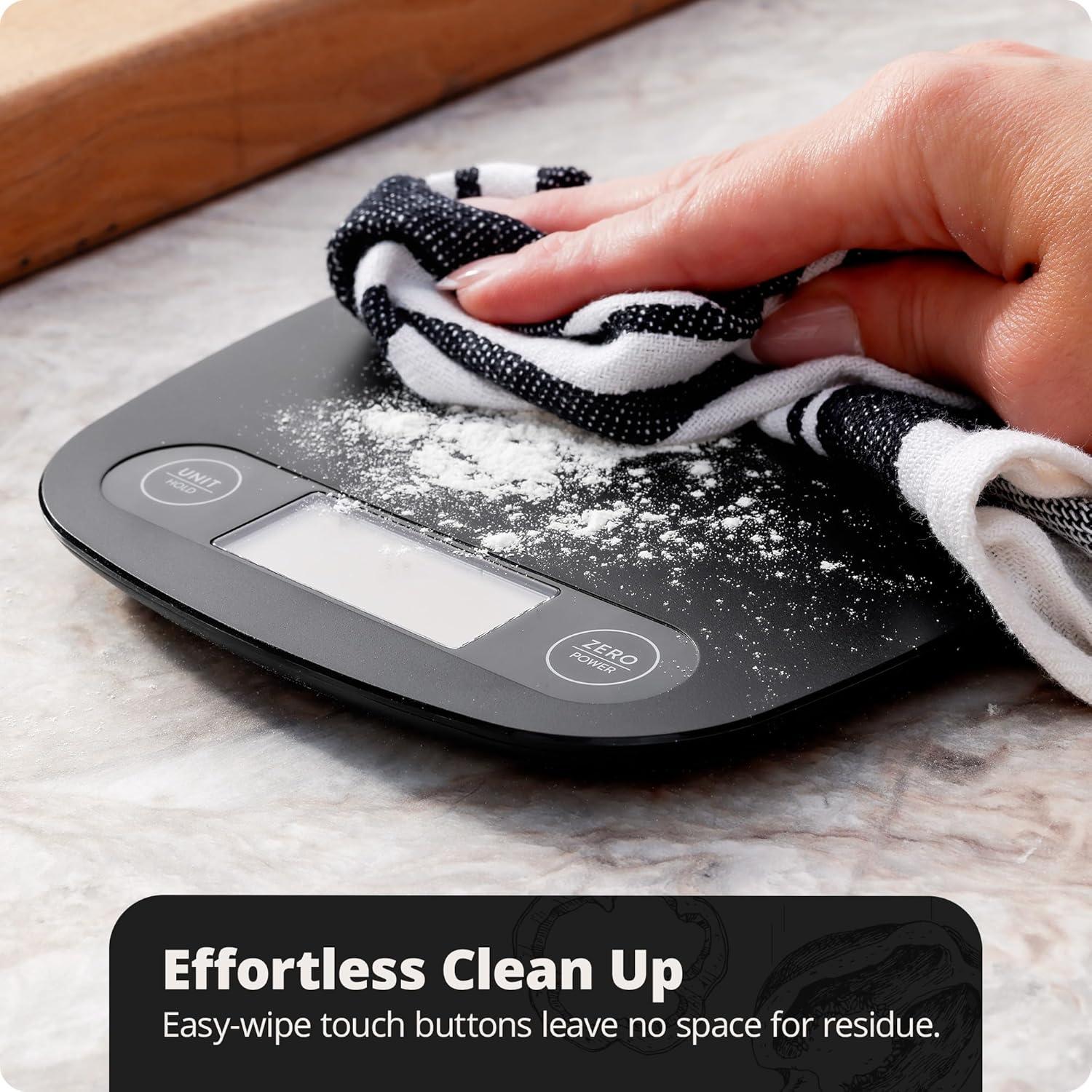 image:imageGreater Goods Food Scale Digital Kitchen Scale 1g Precision EasyTare amp Quick Conversion Slim Compact Design Durable amp Portable Ideal for Cooking Baking amp Meal PrepMatte Black