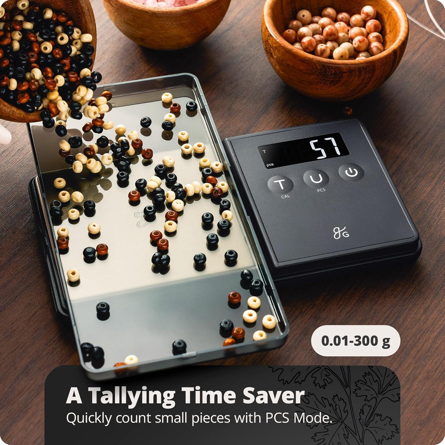 image:imageGreater Goods Precision Pocket Scale 300 x 001g Digital Milligrams Scale with 6 Units for Jewelry Coins Herbs Food and Small Precise ThingsPocket Scale 001g