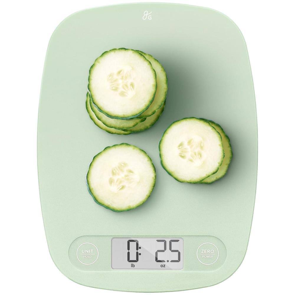 image:imageGreater Goods Food Scale Digital Kitchen Scale 1g Precision EasyTare amp Quick Conversion Slim Compact Design Durable amp Portable Ideal for Cooking Baking amp Meal PrepSage Green