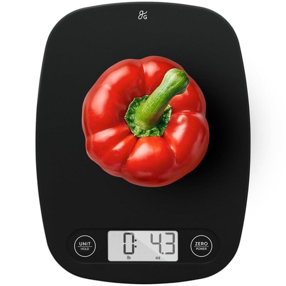 image:imageGreater Goods Food Scale Digital Kitchen Scale 1g Precision EasyTare amp Quick Conversion Slim Compact Design Durable amp Portable Ideal for Cooking Baking amp Meal PrepMatte Black