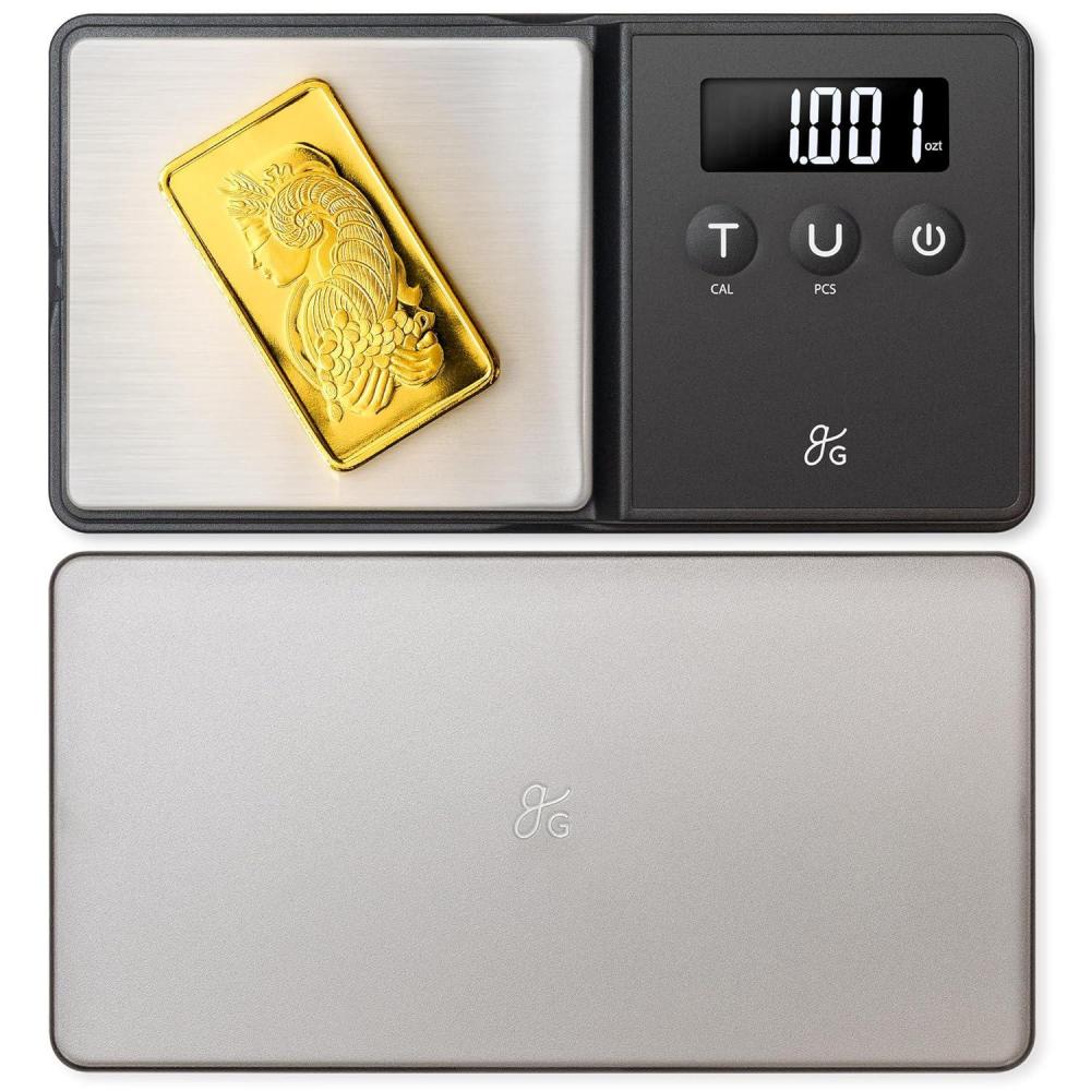 image:imageGreater Goods Precision Pocket Scale 300 x 001g Digital Milligrams Scale with 6 Units for Jewelry Coins Herbs Food and Small Precise ThingsPocket Scale 001g