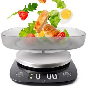image:imageGreater Goods Digital Kitchen Scale for Baking  Food Scale with Gram amp Ounce Measurements Easy Tare amp Stable Readings Precision Scale for Sourdough Bread Baking amp Cooking 11 lb CapacityBlack with Bowl
