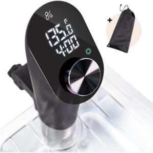 image:imageGreater Goods Kitchen Sous Vide Machine  Precision Cooker Immersion Circulator Brushless Motor 1100 Watts Onyx BlackA Onyx Black