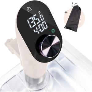 image:imageGreater Goods Kitchen Sous Vide Machine  Precision Cooker Immersion Circulator Brushless Motor 1100 Watts Onyx BlackB Birch