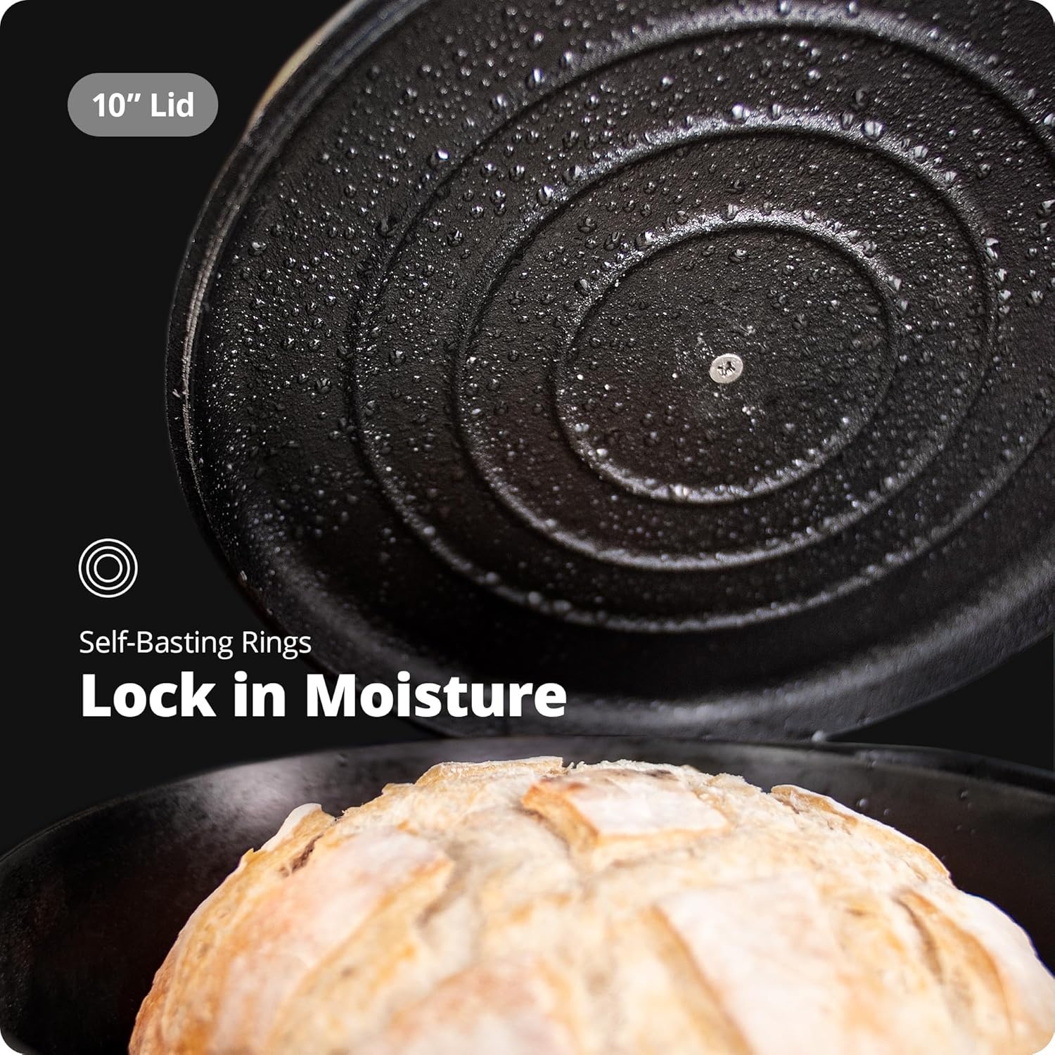 image:imageGreater Goods Cast Iron Lid PreSeasoned Lid for a gG 10inch Cast Iron Skillet Griddle and Dutch Oven Designed in St Louis