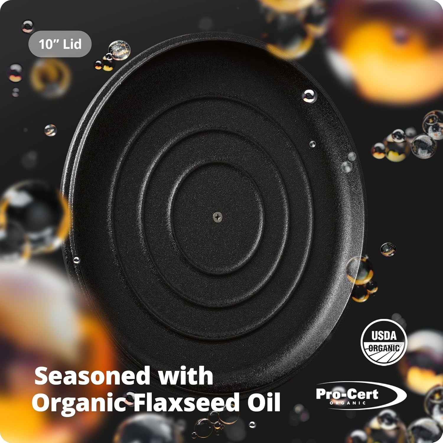 image:imageGreater Goods Cast Iron Lid PreSeasoned Lid for a gG 10inch Cast Iron Skillet Griddle and Dutch Oven Designed in St Louis